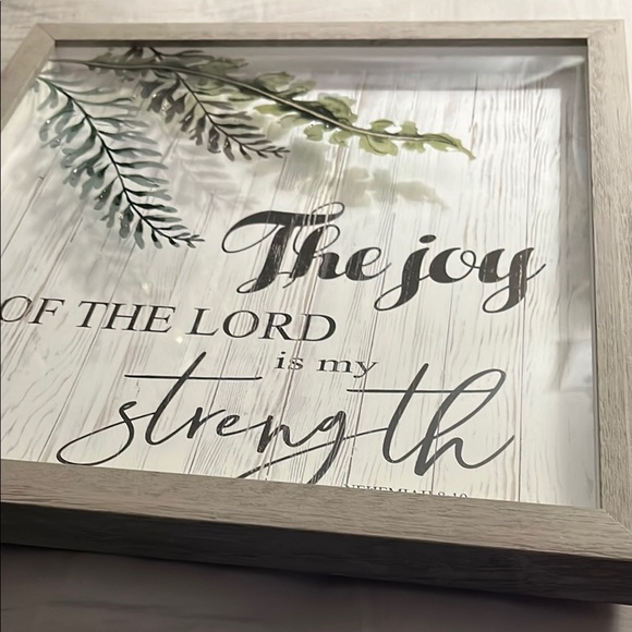 Inspirational Framed Wall Art with Greenery - Picture 3 of 6